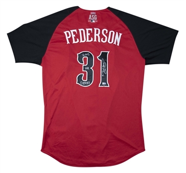 2015 Joc Pederson Game Used & Signed All-Star National League Home Run Derby Jersey (MLB Authenticated)